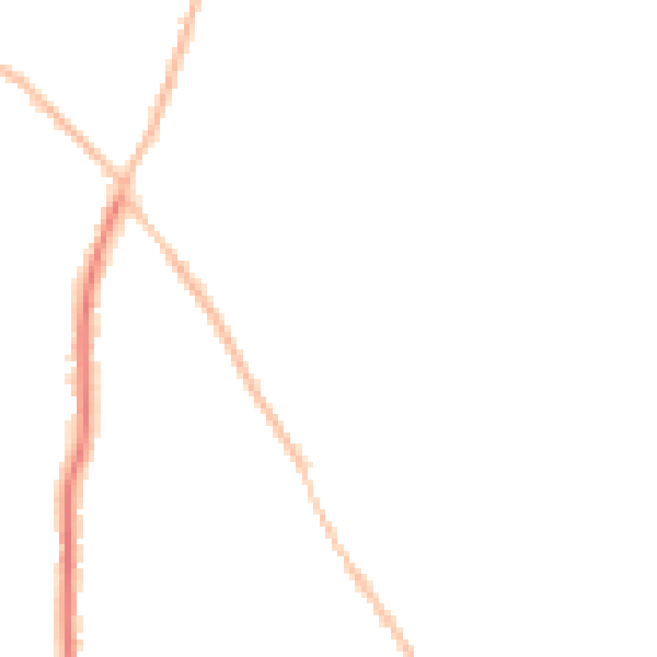 Night-time road noise heatmap for CO5 0DB
