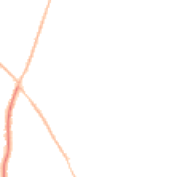 Night-time road noise heatmap for CO5 0DJ