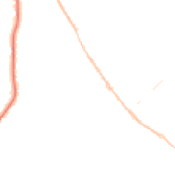 Night-time road noise heatmap for CO5 0HD