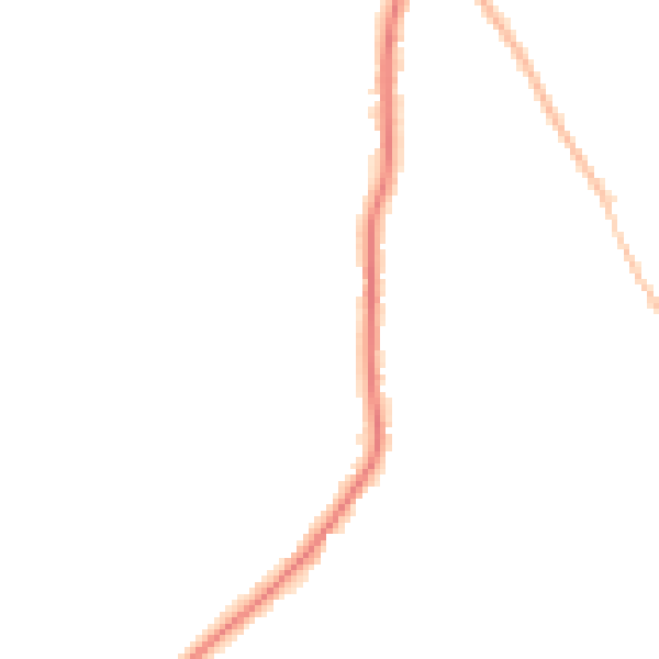 Night-time road noise heatmap for CO5 0QF