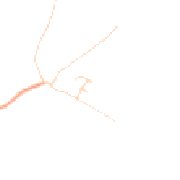 Daytime road noise heatmap for CO5 7BS