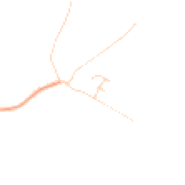 Daytime road noise heatmap for CO5 7DG