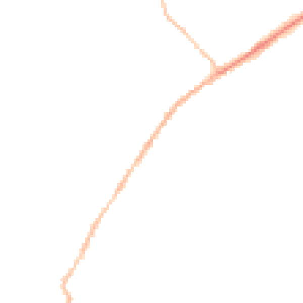 Night-time road noise heatmap for CO5 9DL