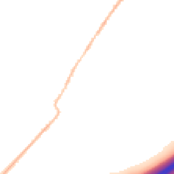 Night-time road noise heatmap for CO5 9DX