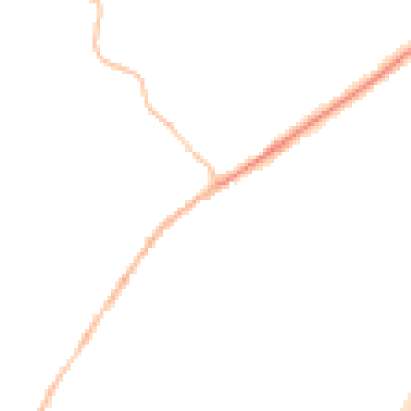 Night-time road noise heatmap for CO5 9HX