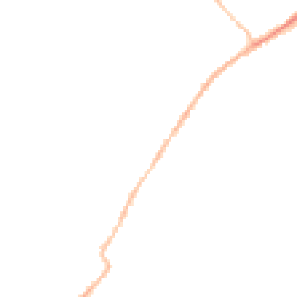 Night-time road noise heatmap for CO5 9JP