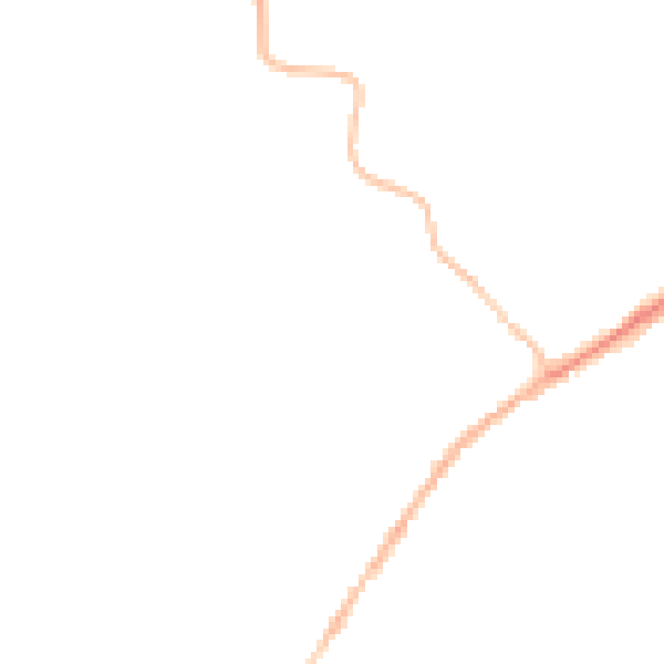 Night-time road noise heatmap for CO5 9RQ