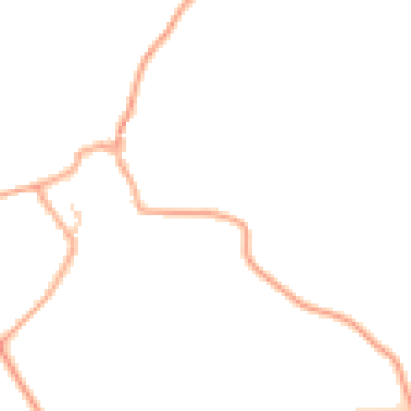 Daytime road noise heatmap for CO5 9TZ