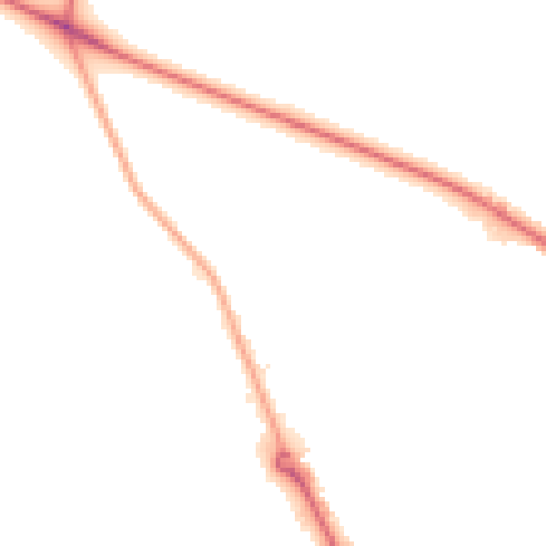 Night-time road noise heatmap for CR0 3AR