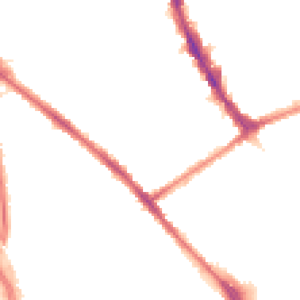 Night-time road noise heatmap for CR0 3JH