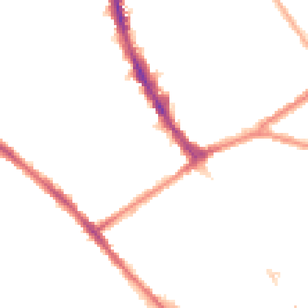 Night-time road noise heatmap for CR0 3LD