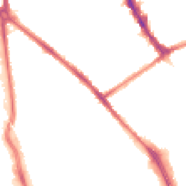 Night-time road noise heatmap for CR0 3NA