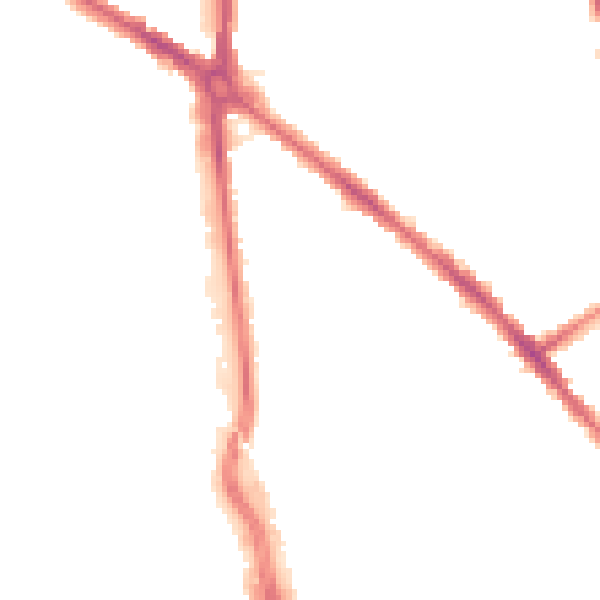 Night-time road noise heatmap for CR0 3NT
