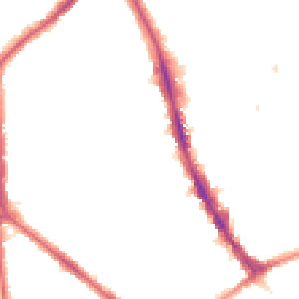 Night-time road noise heatmap for CR0 3QE