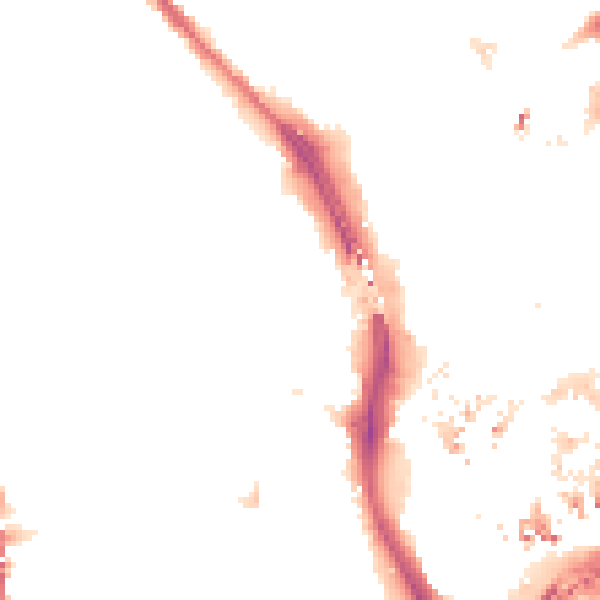 Night-time road noise heatmap for CR0 3RD