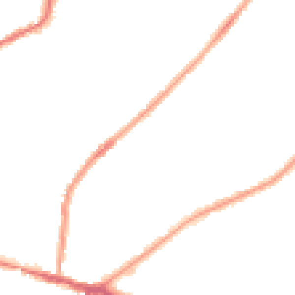 Night-time road noise heatmap for CR0 6DY