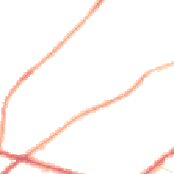 Night-time road noise heatmap for CR0 6JA