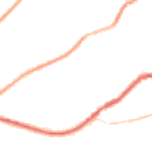 Night-time road noise heatmap for CR0 6LG