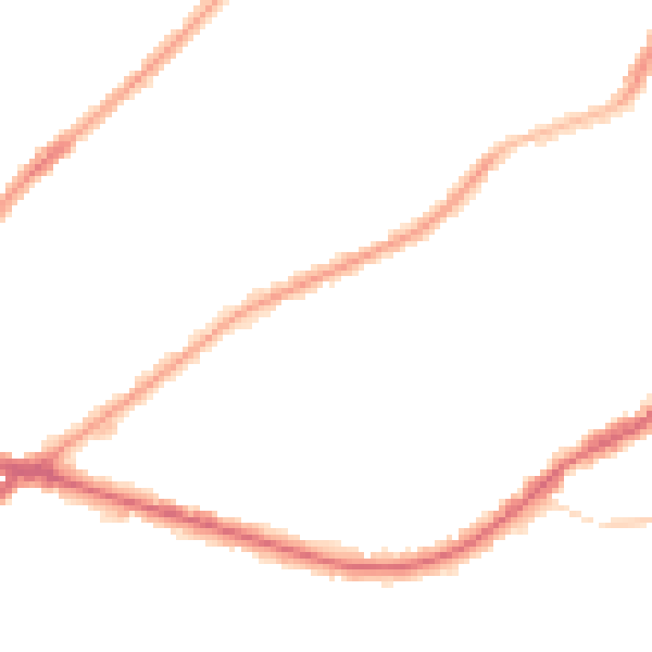 Night-time road noise heatmap for CR0 6ND