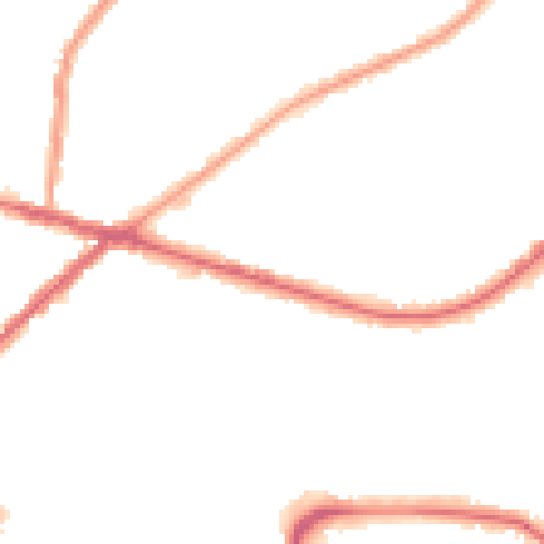 Night-time road noise heatmap for CR0 6PU
