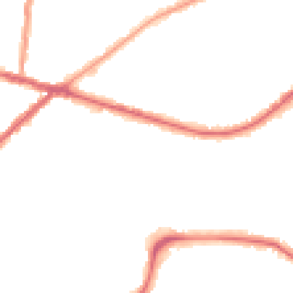 Night-time road noise heatmap for CR0 6QE