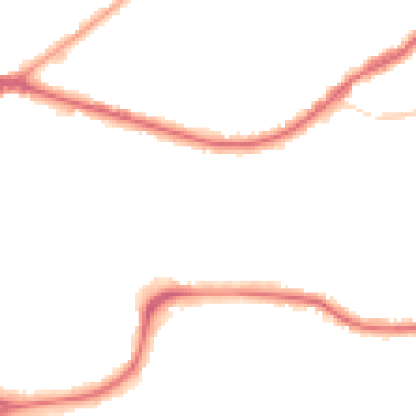 Night-time road noise heatmap for CR0 6XA