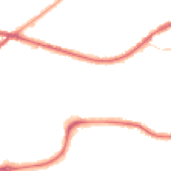 Night-time road noise heatmap for CR0 6XD
