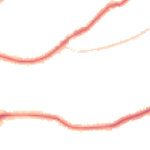Night-time road noise heatmap for CR0 7HD