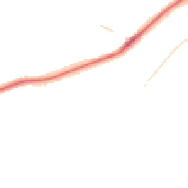 Night-time road noise heatmap for CR0 9LF