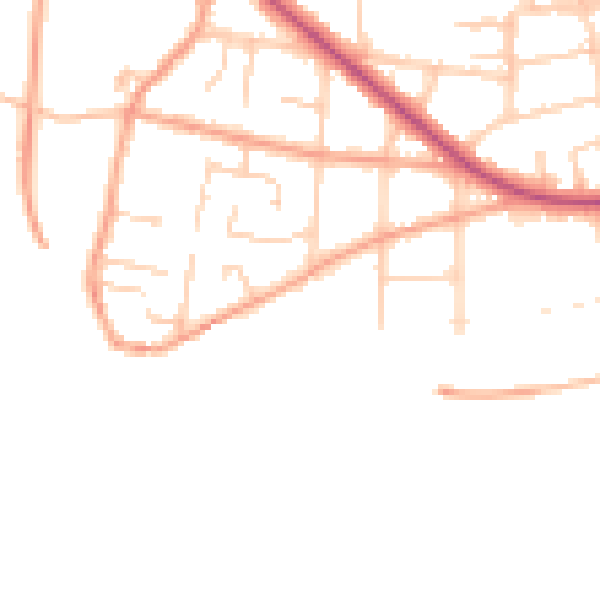 Daytime road noise heatmap for CT11 0FA