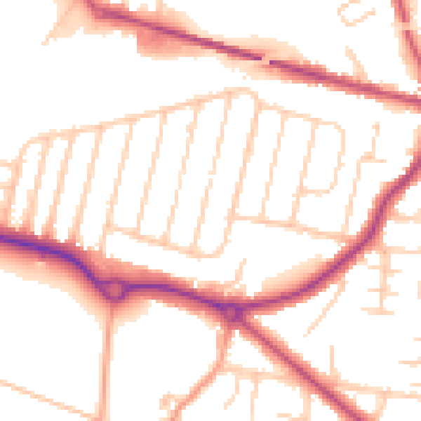 Daytime road noise heatmap for CT11 0PD
