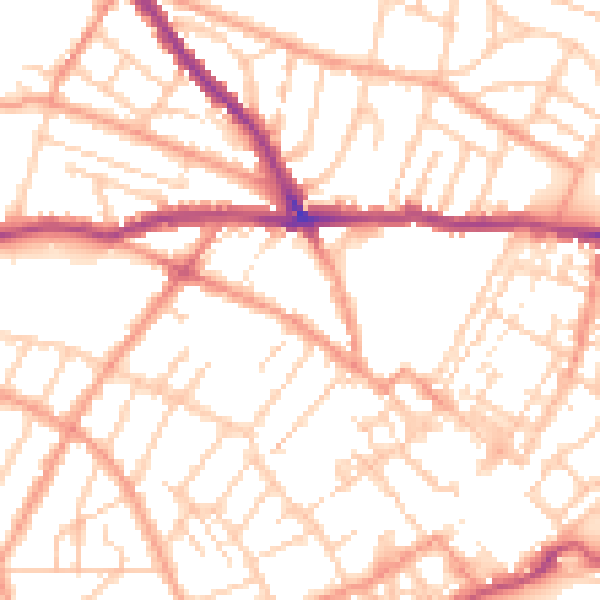 Daytime road noise heatmap for CT11 7BF