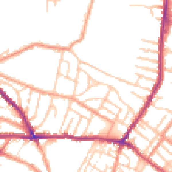 Daytime road noise heatmap for CT11 7JT