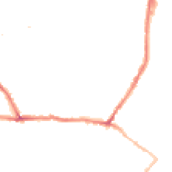 Night-time road noise heatmap for CT11 7LE