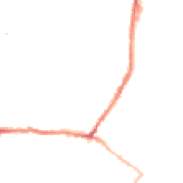 Night-time road noise heatmap for CT11 7LS