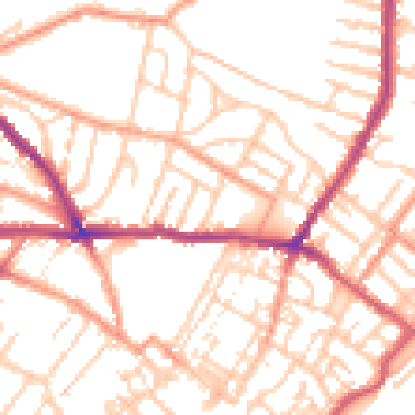 Daytime road noise heatmap for CT11 7NH
