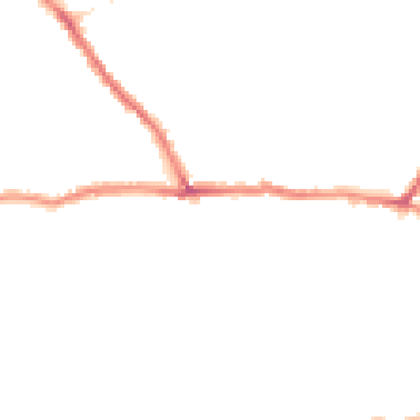 Night-time road noise heatmap for CT11 7PT