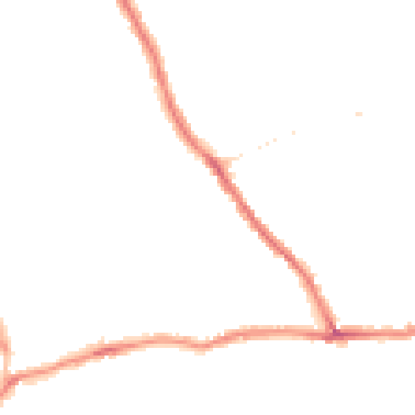 Night-time road noise heatmap for CT11 7SB