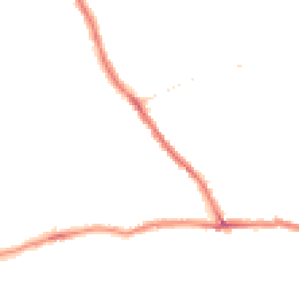 Night-time road noise heatmap for CT11 7SE