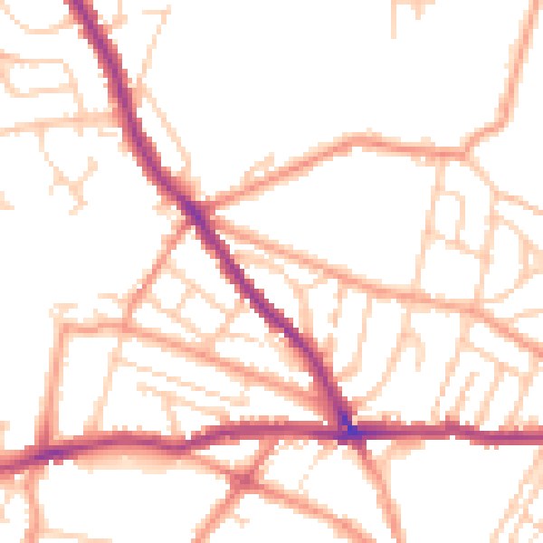 Daytime road noise heatmap for CT11 7ST