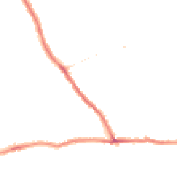 Night-time road noise heatmap for CT11 7ST