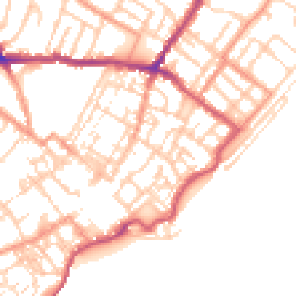 Daytime road noise heatmap for CT11 8HX
