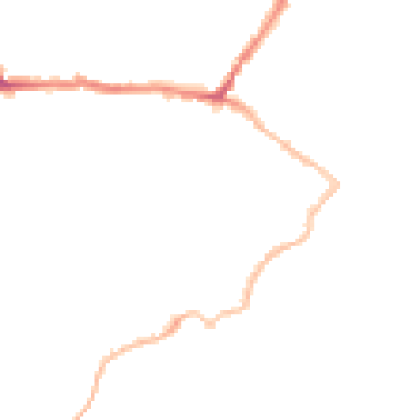 Night-time road noise heatmap for CT11 8HX