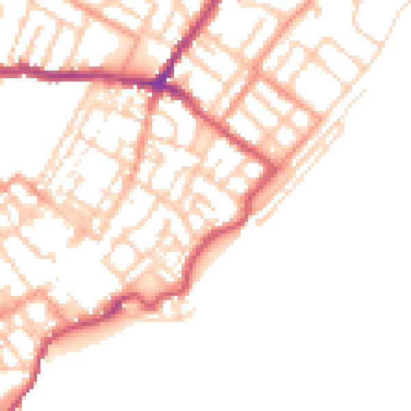 Daytime road noise heatmap for CT11 8JG