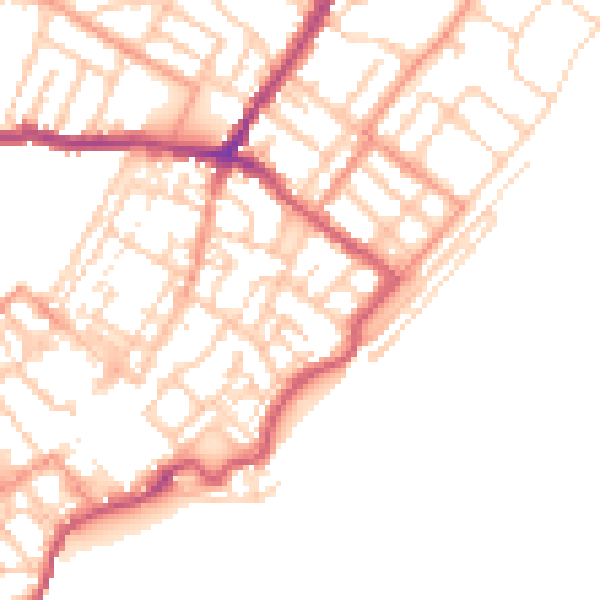 Daytime road noise heatmap for CT11 8JP