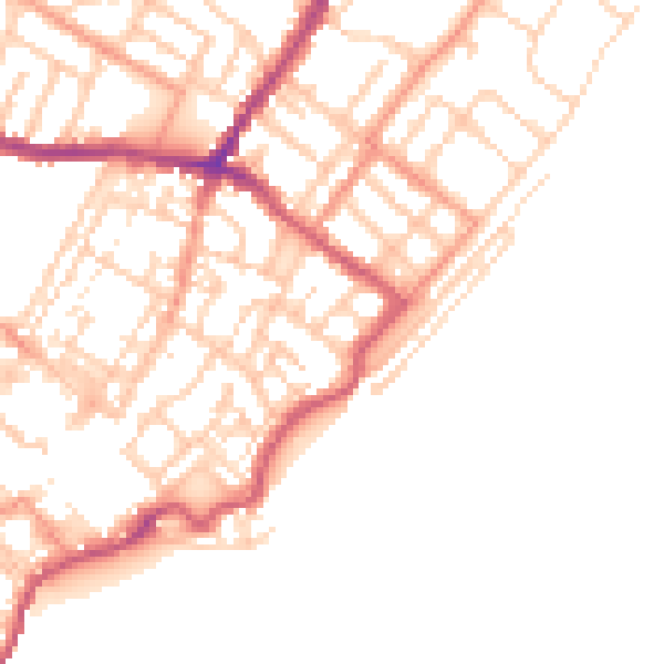 Daytime road noise heatmap for CT11 8JS