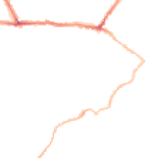 Night-time road noise heatmap for CT11 8NT