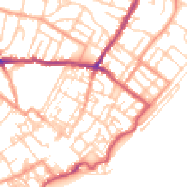 Daytime road noise heatmap for CT11 8PZ