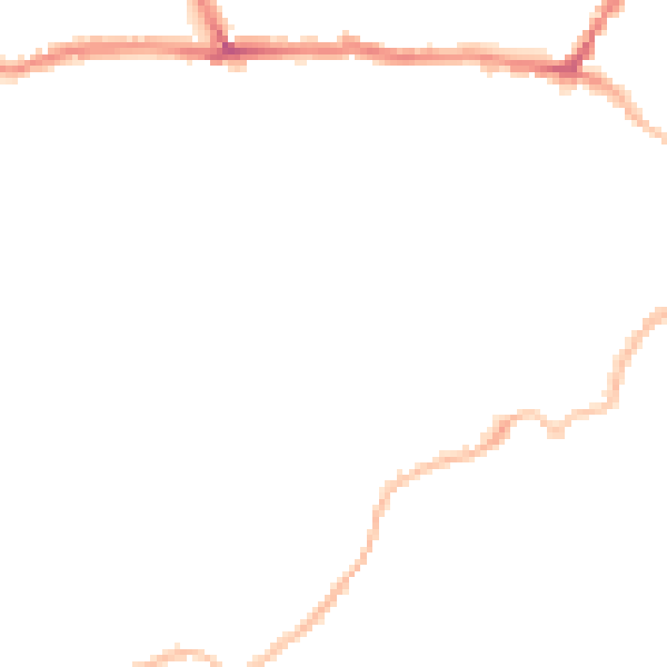 Night-time road noise heatmap for CT11 9AU