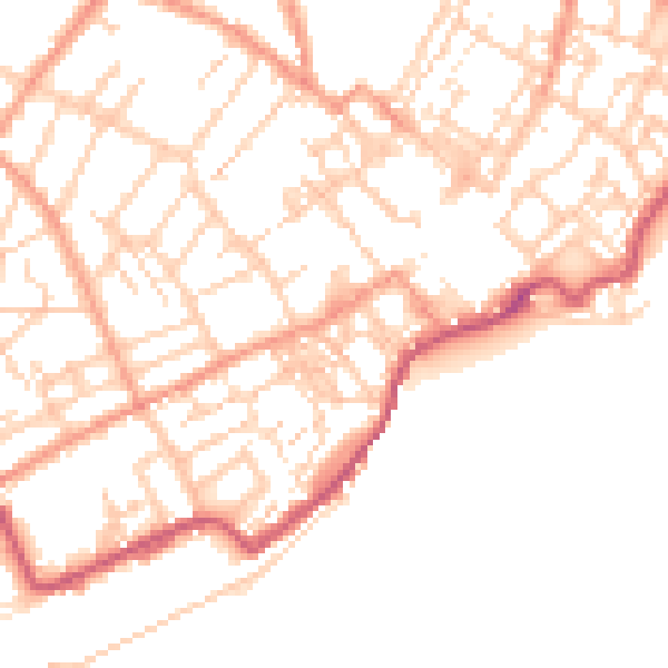 Daytime road noise heatmap for CT11 9HF